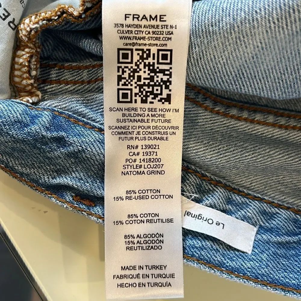 Frame Le Original Straight Leg Jeans - Picture 6 of 6